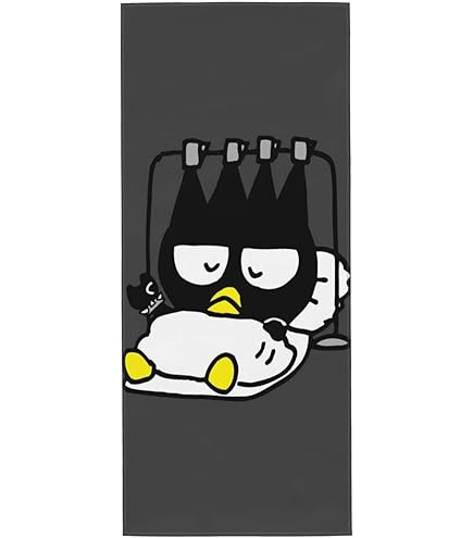 Amazon｜バッドばつ丸 アニメ超やわらかいバスタオル 抗菌防臭